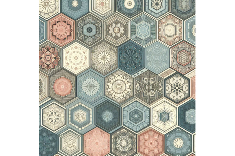 abstract-textured-hexagon-shapes-seamless-pattern