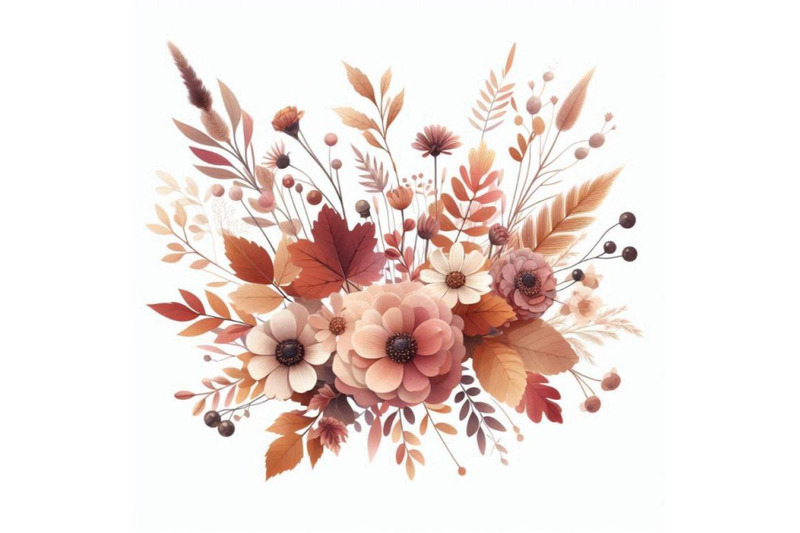 autumn-watercolor-floral-arrangement