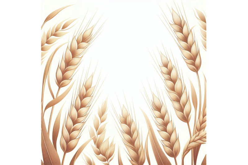 ears-of-wheat-on-white-background