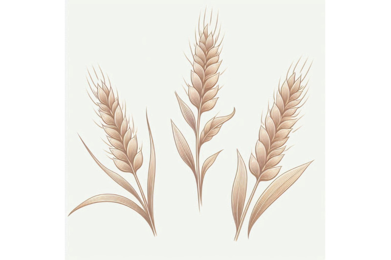 ears-of-wheat-on-white-background