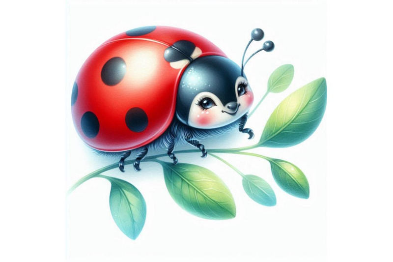 ladybug-painted-watercolors-on-white