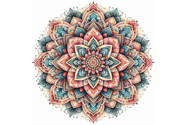 watercolor-mandala-traditional-lace-isolated-on-whi