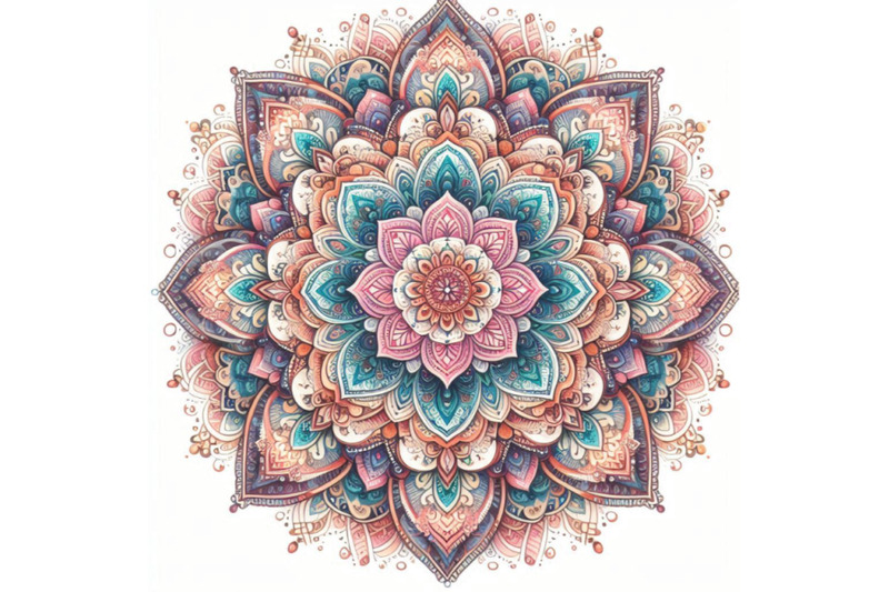 watercolor-mandala-traditional-lace-isolated-on-whi