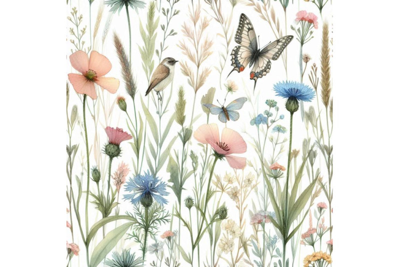 watercolor-meadow-seamless-pattern