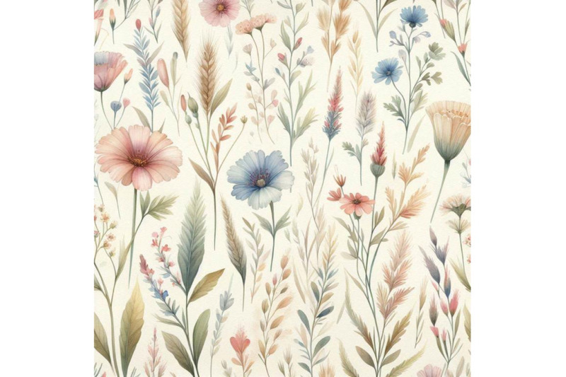 watercolor-meadow-seamless-pattern