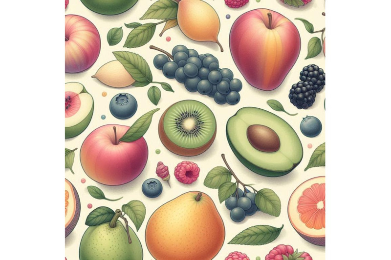 fruits-and-berries-seamless-pattern