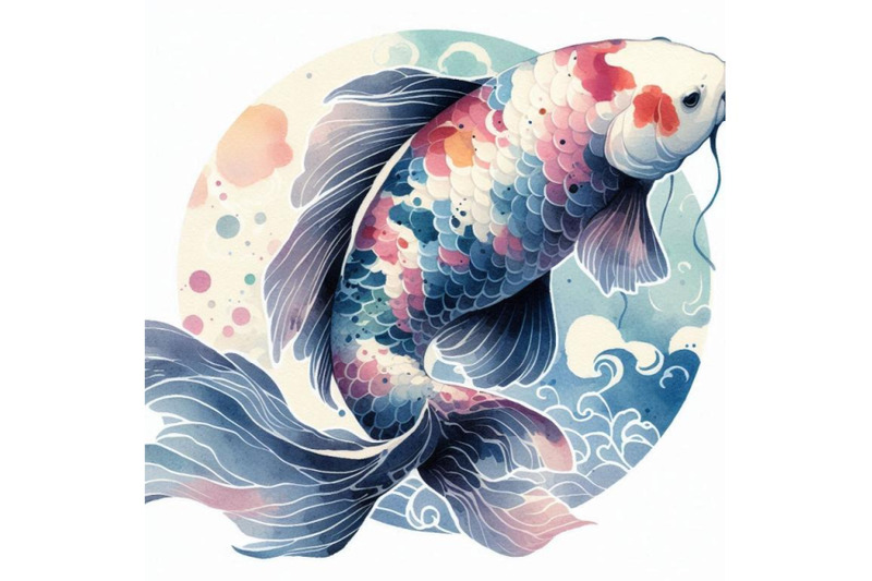 watercolor-asian-koi-isolated-on-white-background