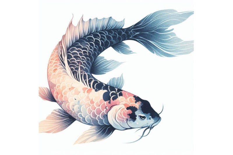 watercolor-asian-koi-isolated-on-white-background