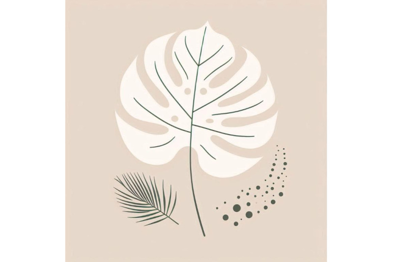 minimal-tropical-art-tropical-monstera-leaves-silhouette