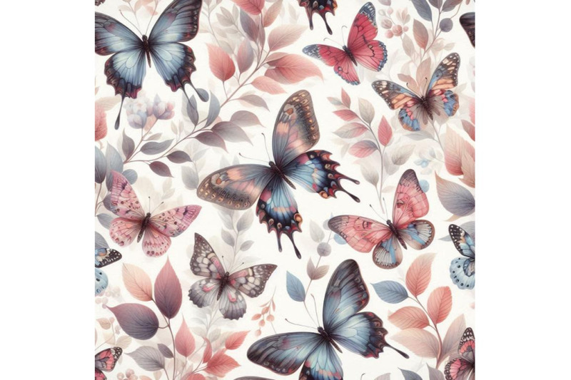 beautiful-watercolor-butterflies-seamless-pattern