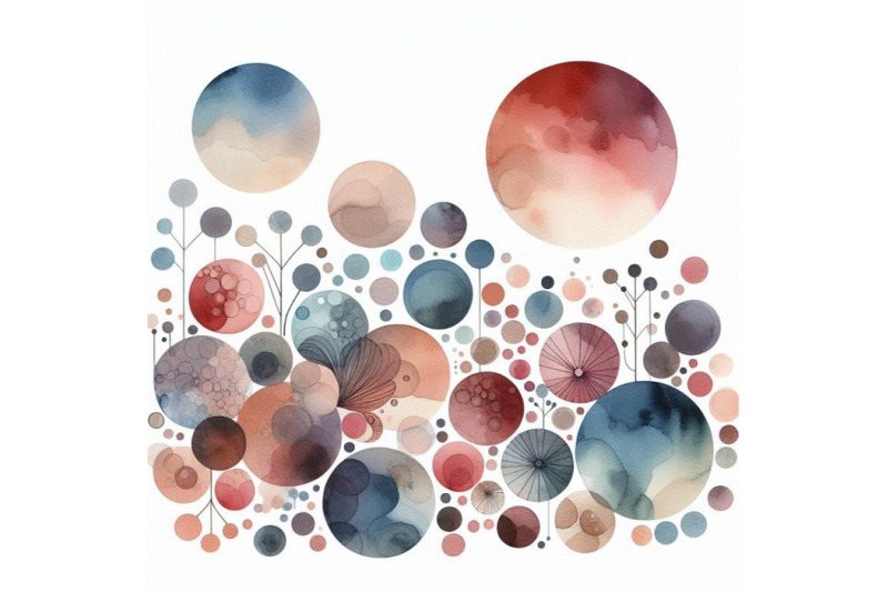 abstract-watercolor-circles-on-white-background