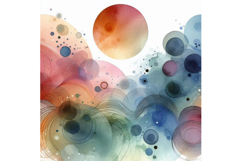 abstract-watercolor-circles-on-white-background