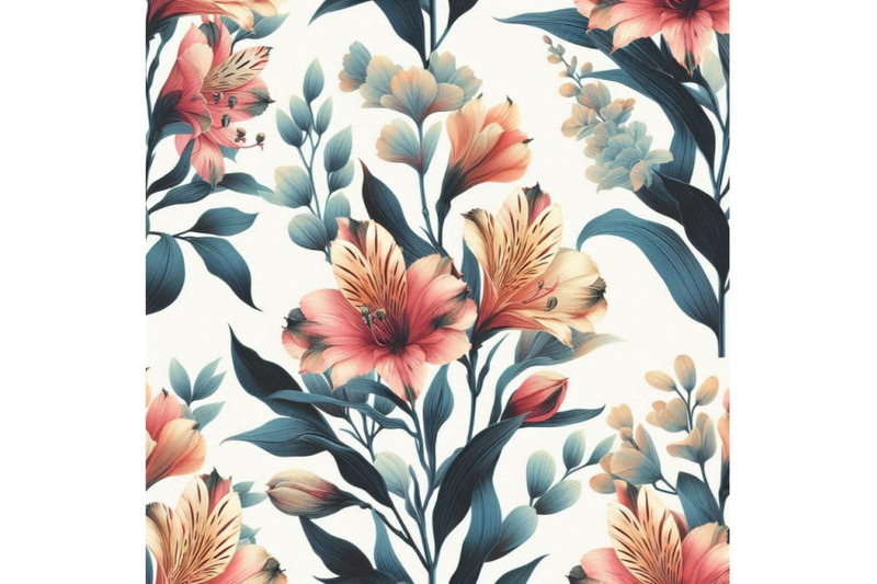 watercolor-alstroemeria-flowers-seamless-pattern