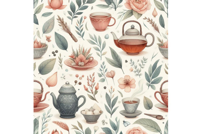 watercolor-tea-seamless-pattern