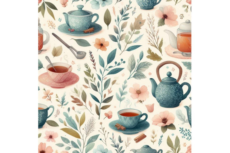 watercolor-tea-seamless-pattern