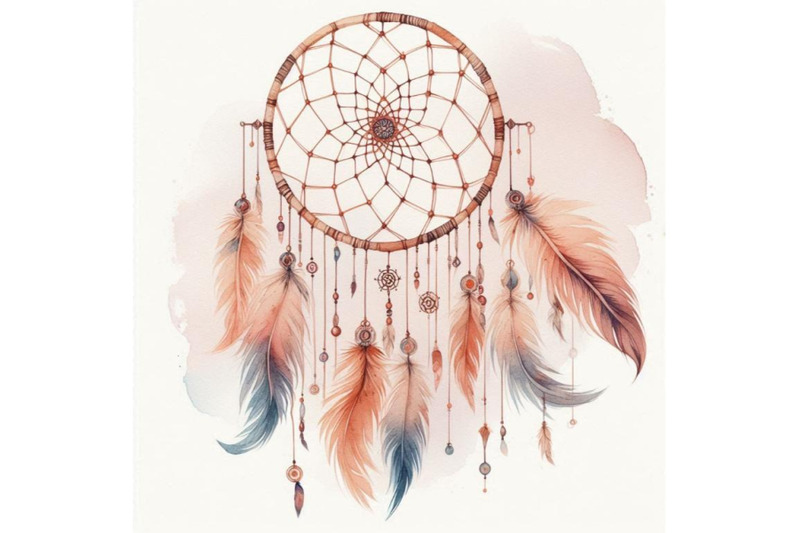 watercolor-ethnic-dreamcatcher