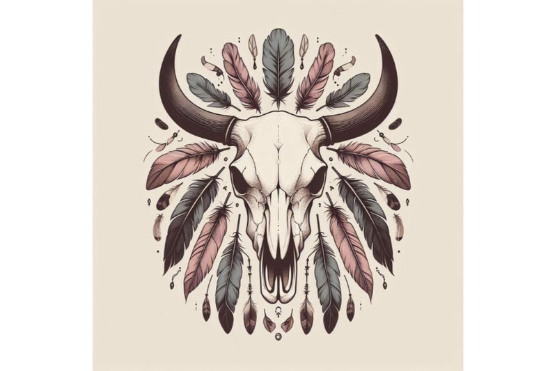 cow-skull-animal-skull-with-feathers