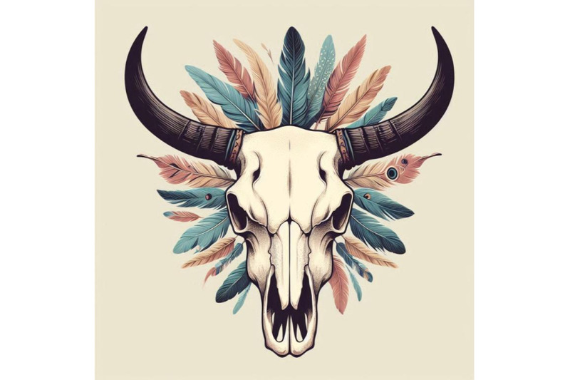 cow-skull-animal-skull-with-feathers