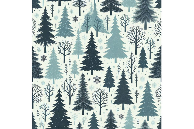 winter-forest-seamless-pattern