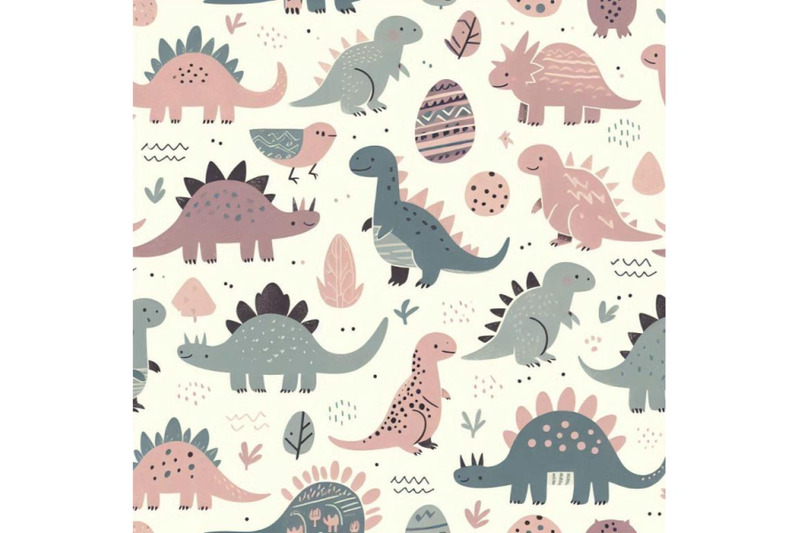 cute-cartoon-dinosaurs-seamless-pattern-in-scandinavi