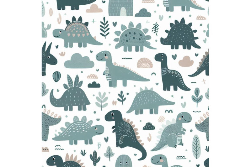 cute-cartoon-dinosaurs-seamless-pattern-in-scandinavi