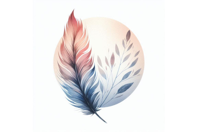 watercolor-feather-background