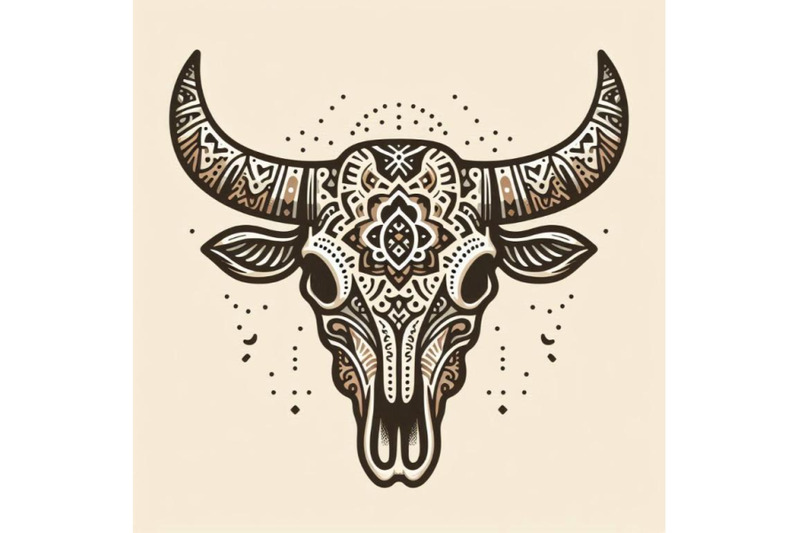 cow-skull-in-tribal-style-animal-skull-with-ethnic-orname