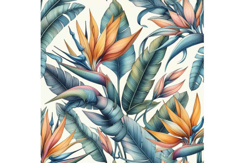 watercolor-tropical-seamless-pattern-with-bird-of-para