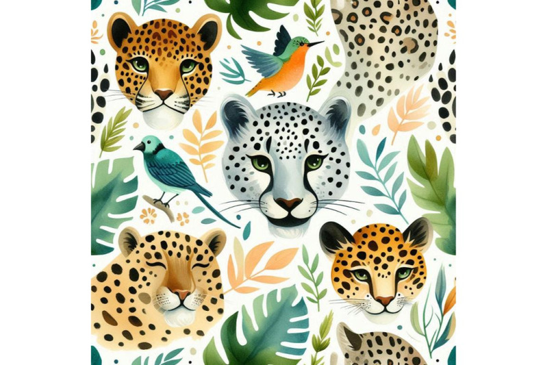 cool-trendy-african-animals-seamless-pattern-watercol