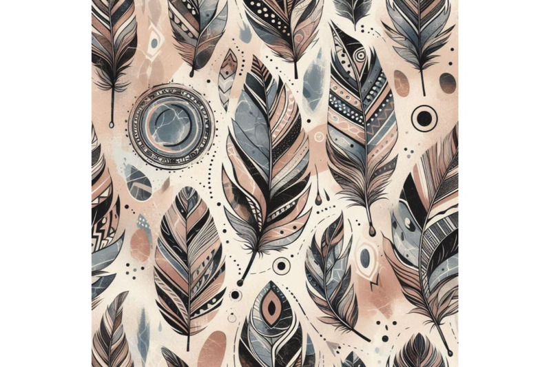 watercolor-tribal-feathers-seamless-pattern-with-abstra