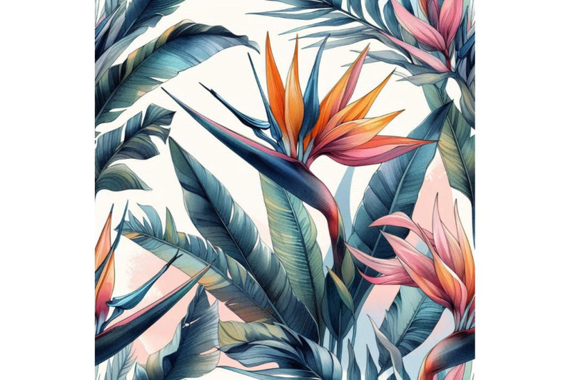 watercolor-tropical-seamless-pattern-with-bird-of-para