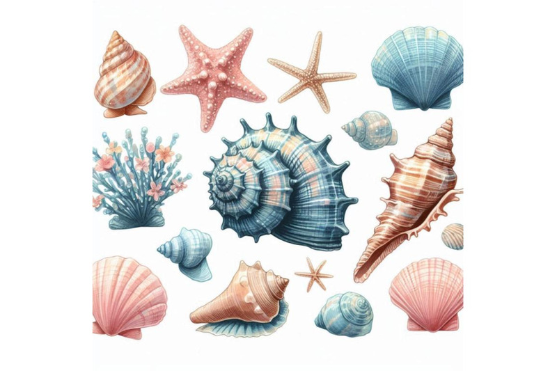 seashell-watercolor-illustration