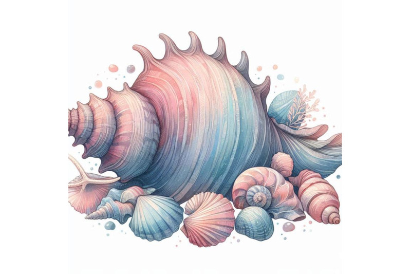 seashell-watercolor-illustration