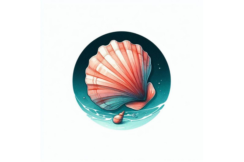 seashell-watercolor-illustration