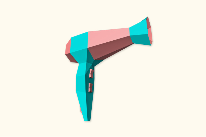 diy-hair-dryer-3d-papercraft