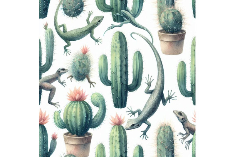 watercolor-seamless-cactus-pattern-with-lizards