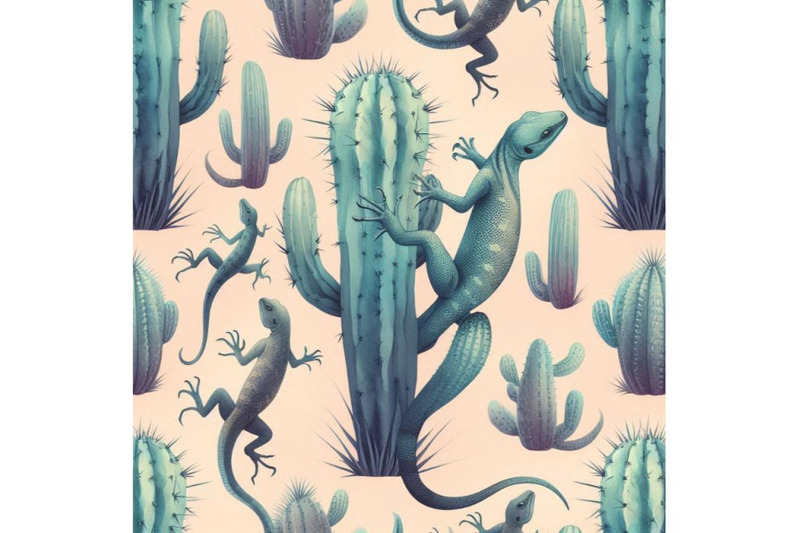 watercolor-seamless-cactus-pattern-with-lizards