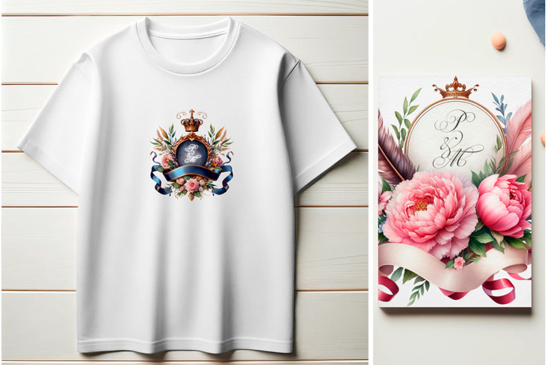 peonies-crest-vintage-monogram