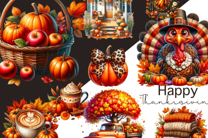 fall-digital-download-pack-pumpkin-patch-thanksgiving-clipart