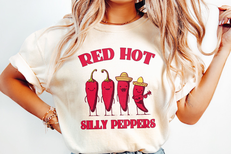 red-hot-silly-peppers-puns-png-farmers-market-png-funny-vintage-bands-alternative-rock-png-music-graphic-band-music-png