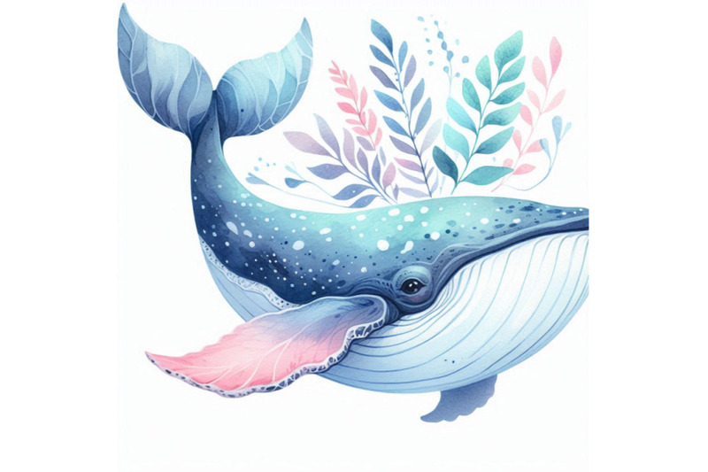 watercolor-whale-isolated-on-white-background