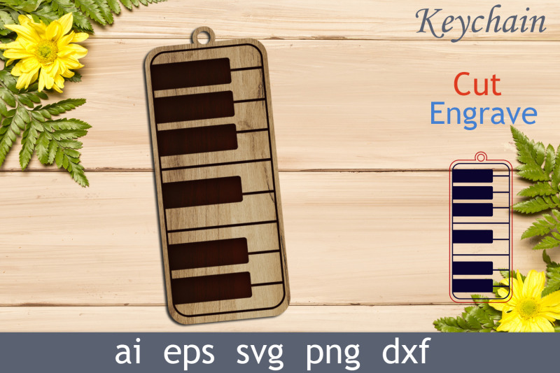 keychain-with-piano-keys-svg-engraving-file