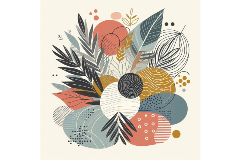 abstract-modern-art-illustration-with-tropical-leaves