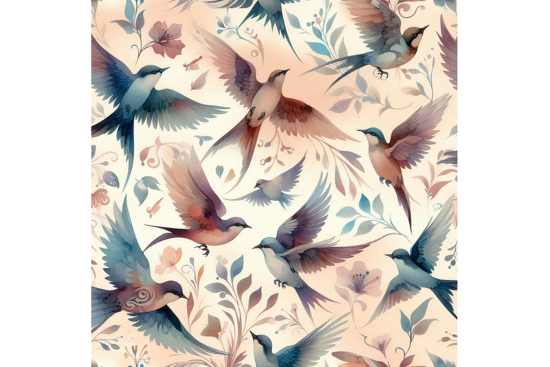 watercolor-silhouettes-of-flying-birds-seamless-patt