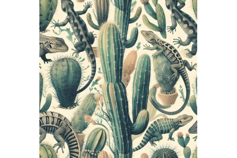 watercolor-seamless-cactus-pattern-with-lizards