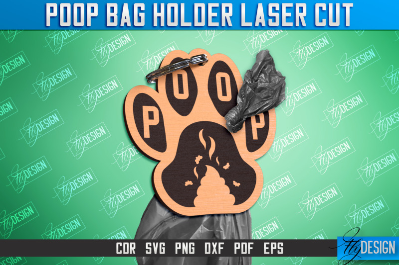 poop-bag-holder-dog-walking-accessories-silhouette-dog-cnc-file