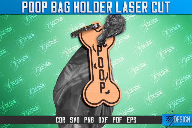 poop-bag-holder-dog-walking-accessories-silhouette-dog-cnc-file