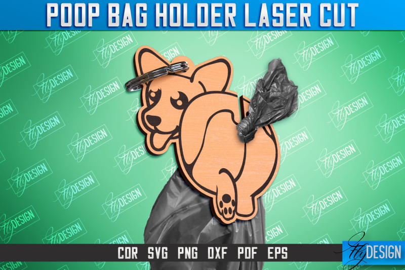 poop-bag-holder-dog-walking-accessories-silhouette-dog-cnc-file