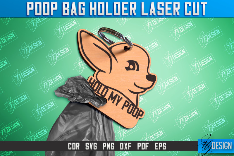 poop-bag-holder-dog-walking-accessories-silhouette-dog-cnc-file