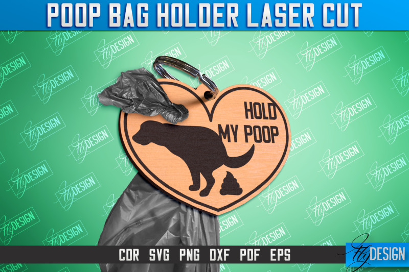 poop-bag-holder-dog-walking-accessories-silhouette-dog-cnc-file